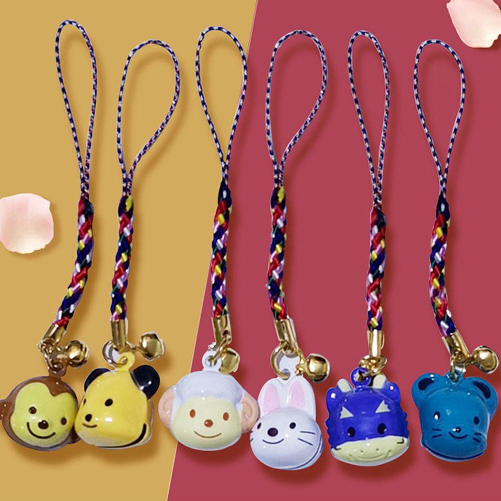 Design Bell Zinc Zinc Alloy Bag Pendent Chinese Style Pendant Chinese Zodiac Women Key Chain Car Key Ring