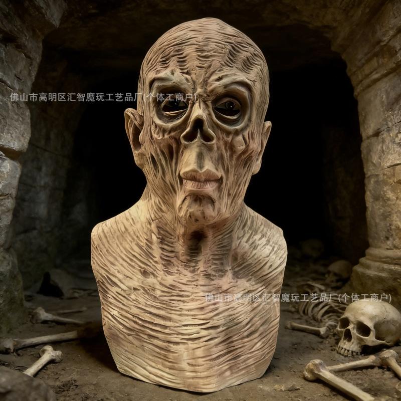 Hot-selling Halloween masks for the elderly, realistic and funny old man headgear