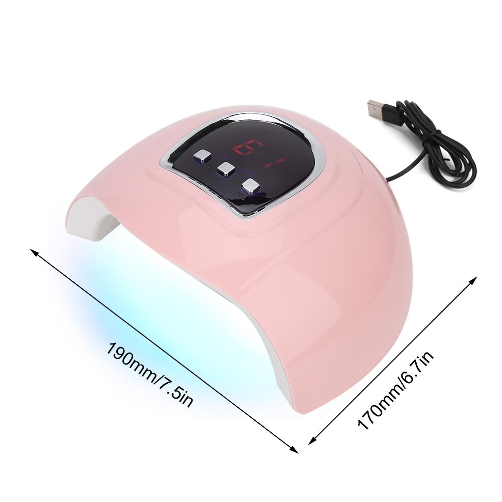 54W USB Intelligent LED UV Gel Lamp Curing Machine Nail Polish Dryer Manicure ToolNail Dryer