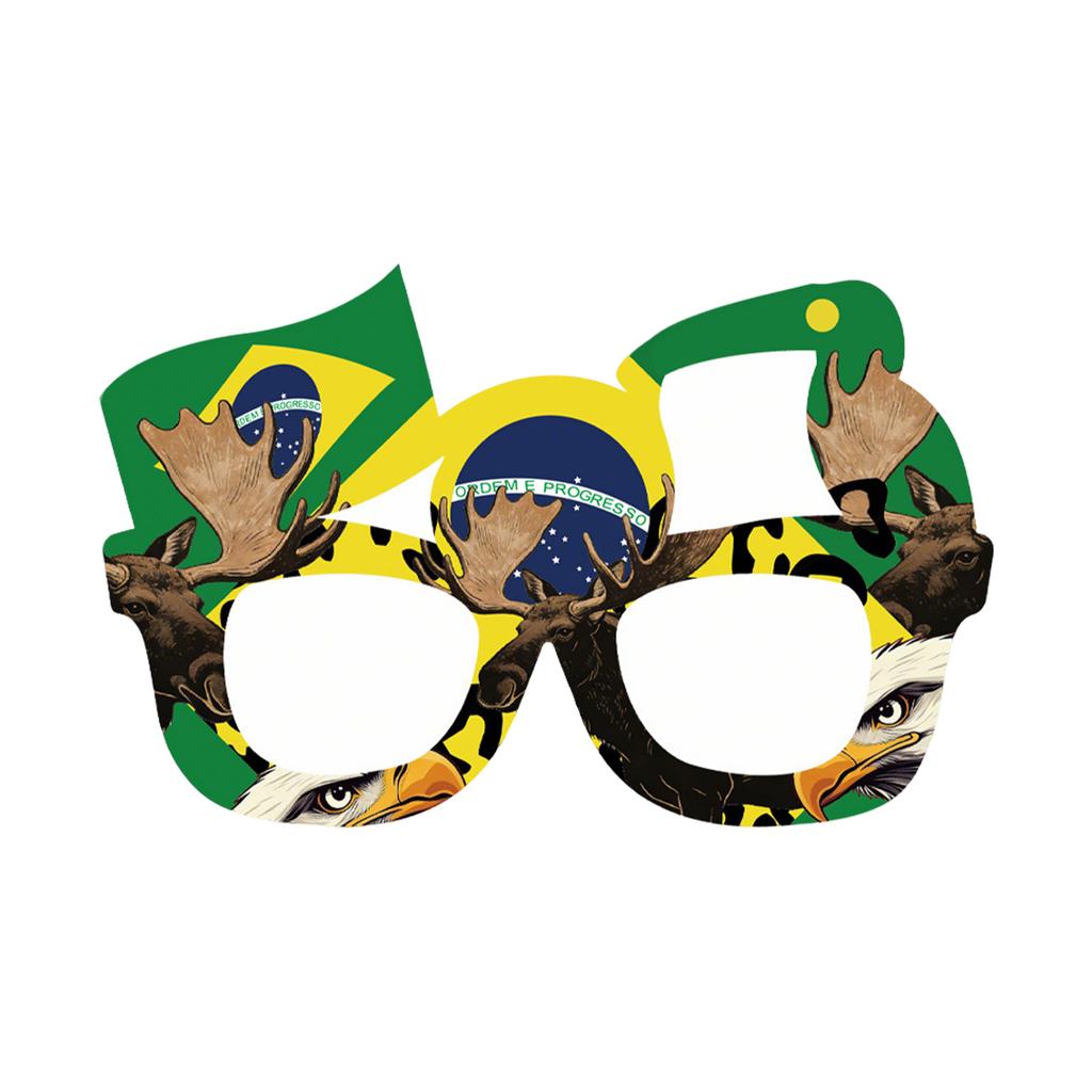 Flag Glasses, Fan Cheering Props, Football Decorations, Mascot Glasses Frames