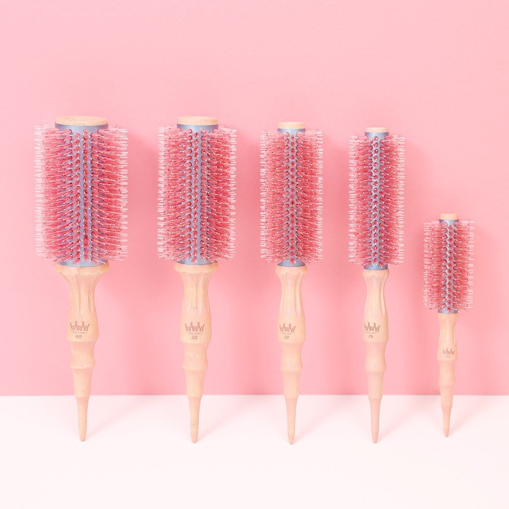 Atarah Cherry Blossom Donmo Roll Comb Hair Brush AT-PRB