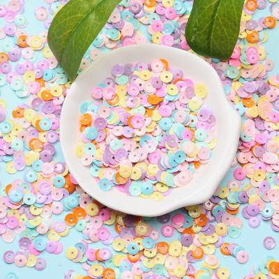 Materiale Decorativo Fai da Te Fatto a Mano Paillettes Glitter Creative 300 Pezzi Tazza d'Acqua Accessori Gioielli Custodia per Telefono PVC Tipo Concavo Tondo Foro Medio