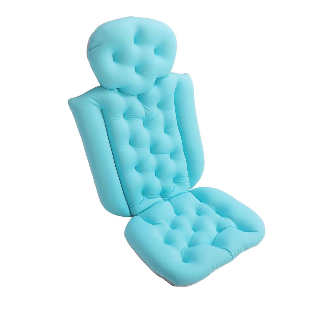 Full Body Bath Pillow Multipurpose Foldable Breathable Quick Drying Stretchy Soft Bathtub Pillow for Swimming Pool Spa
