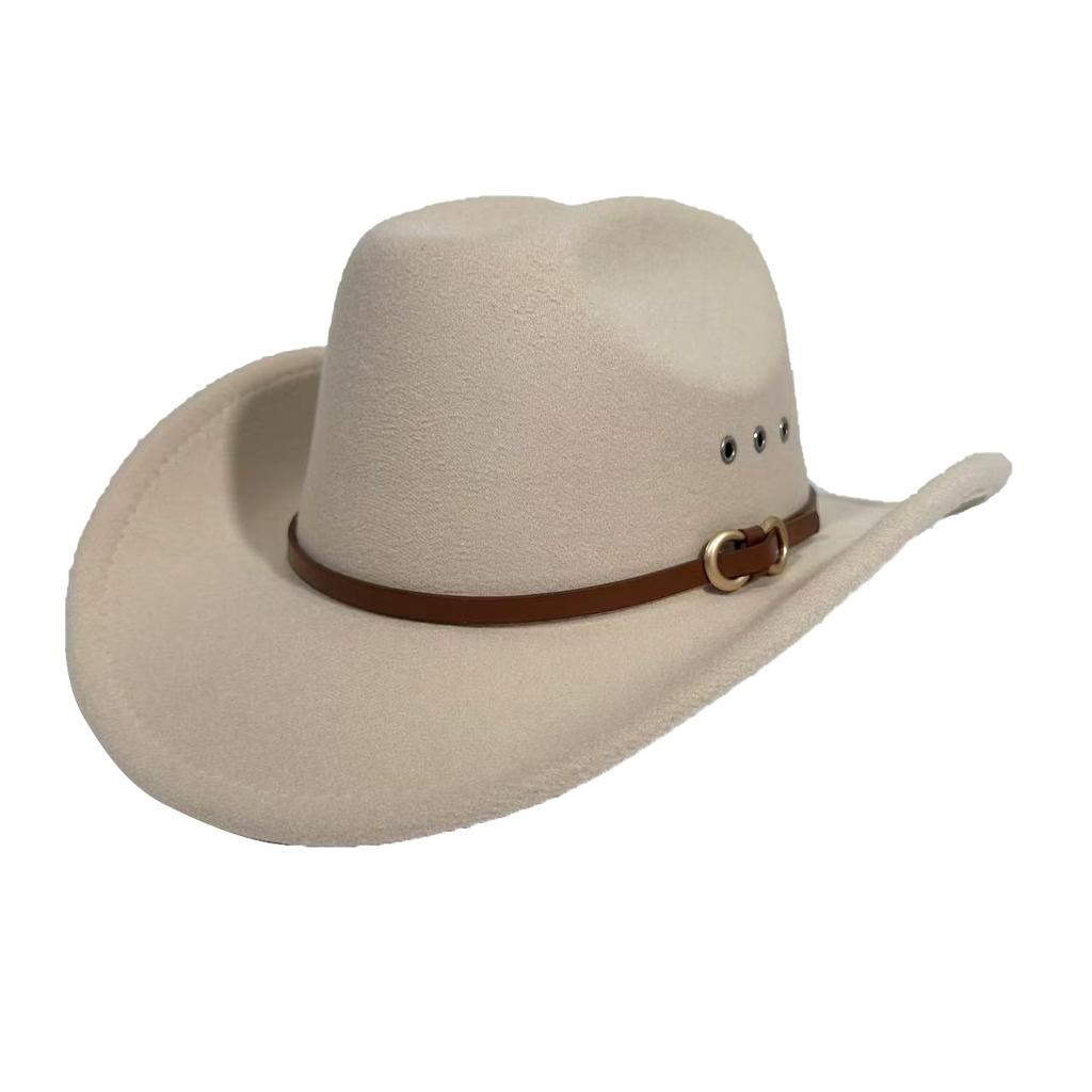 Hat Women'S Western Cowboy Hat Men'S Ethnic Edge Top Hat Jazz Hat