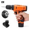 12V Li-Ion Cordless Electric Hammer Drill Driver Hand 1 Speed LED Light Charger Plastic
