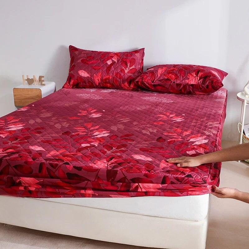 Αδιάβροχο Πάχος Διαδικασία Καπιτονέ Κινούμενα Σχέδια Λαγουδάκι Προστατευτικό Στρώματος, Ρυθμιζόμενο Σεντόνι με Λάστιχο 160x200, Προσαρμόσιμο Μέγεθος