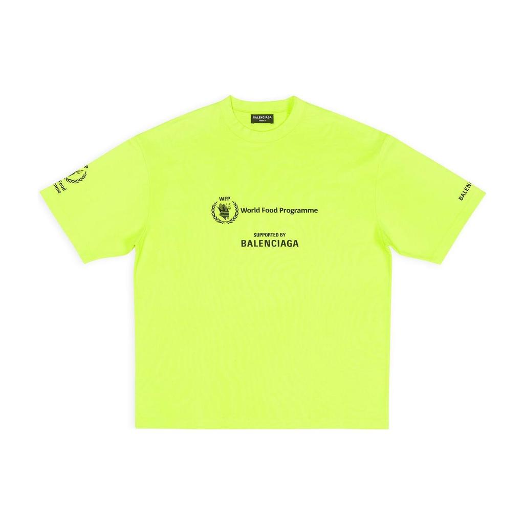 Balenciaga X WFP FW22 T Shirt Men's Neon Green 612966TMVL27110