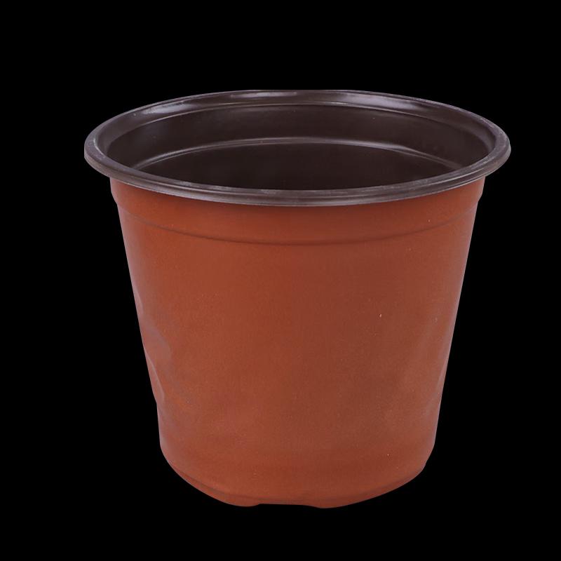 Zweifarbige Kunststoff-Pflanztöpfe (10er-Pack)