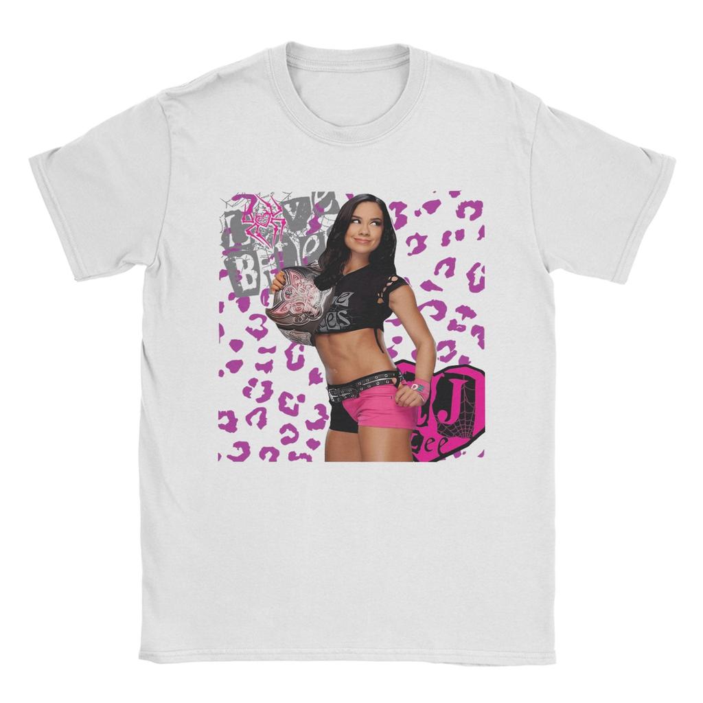 AJ Lee Girl Wrestling Men's T Shirts Funny Tees Short Sleeve O Neck T-Shirts 100% Cotton New Arrival Tops