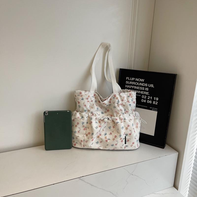 Floral Print Bag Women's Shoulder Bag Large Capacity Tote Bag Commuter Crossbody Bag