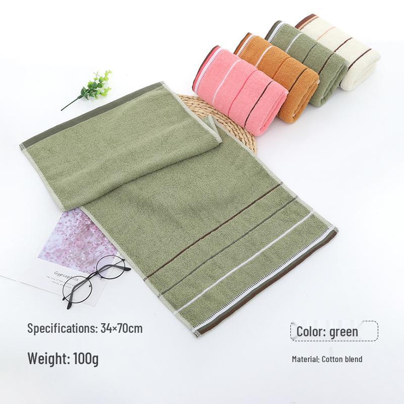 Embroidery Men's Face Towel - Soft & Thickened Cotton for Home Use, Customizable Gift
