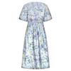 Women's Summer Casual Fashion Printed Short Sleeve 2022 O-Neck Pocket Dress