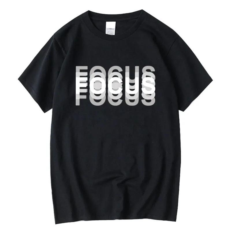

100 Cotton Summer Men Casual Sports Loose Oversized Funny Focus Print Round Neck Short Sleeved T shirt Tops 5XL різнокольоровий