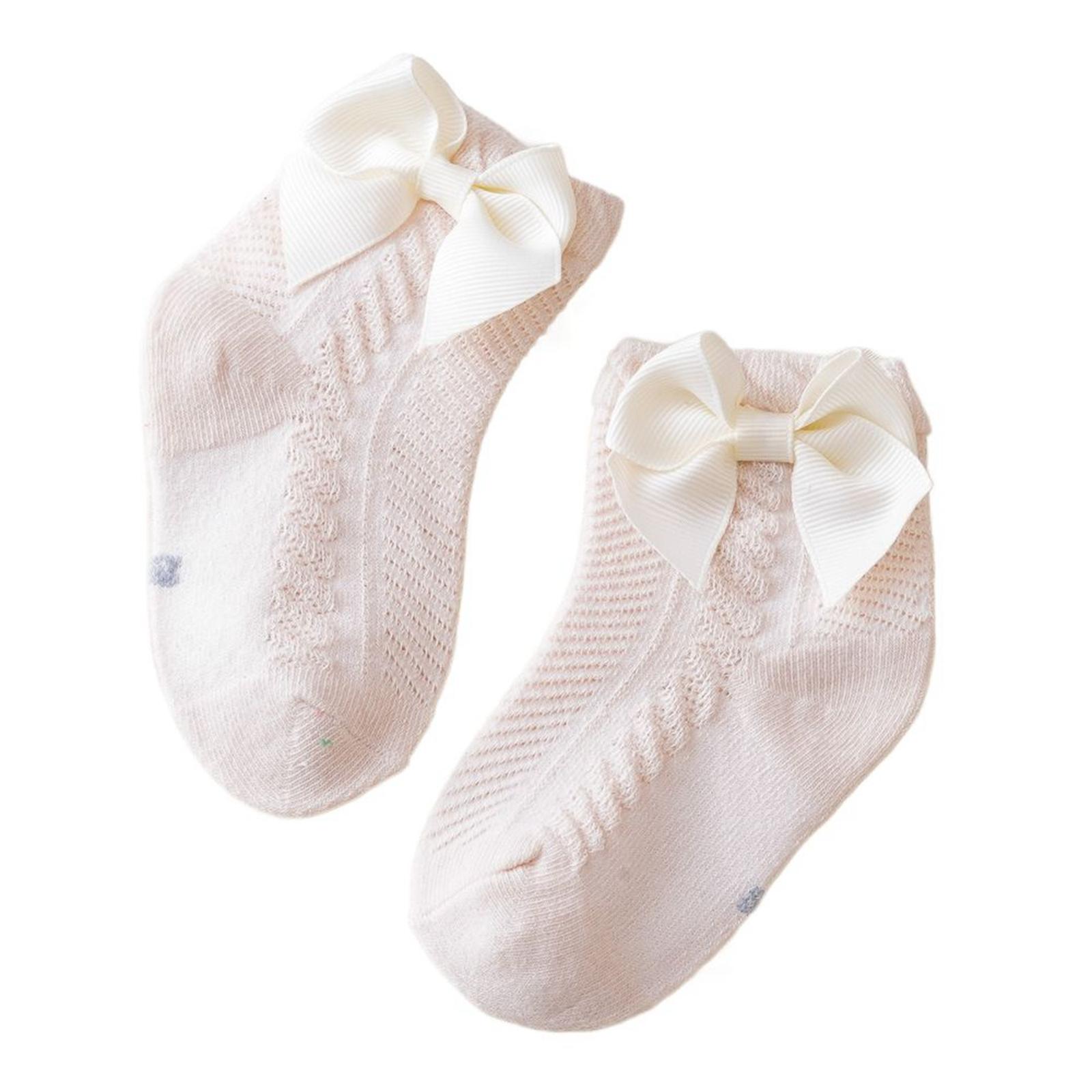 

Pudcoco Toddler Baby Girl Ankle Socks Soft Thin Cotton Socks Summer Socks with Bows for Infants 0-3T M 6-12Month