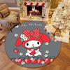 This My Melody Cartoon Round Rug Can Be Used To Decorate Living Rooms, Bedrooms, Sofas, and Playrooms; It Is A Non-slip Rug.