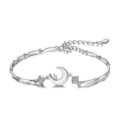 Moon Bracelet Women'S Light Luxury Niche High-End Sense Exquisite Cold Sense Personality Versatile Korean Version Girlfriend Jewelry