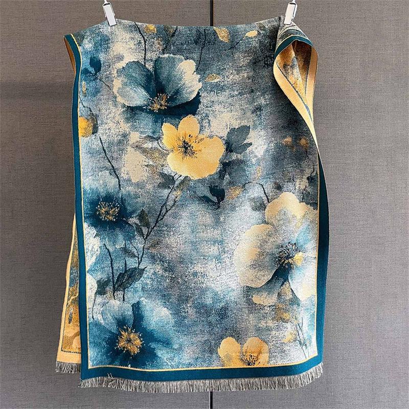 Cashmere Scarf for Women Thicken Warm Winter Blanket Female Luxury Quality Shawl Wrap Pashmina Bufanda Poncho Echarpe Stoles