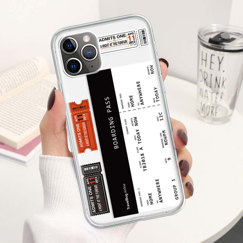 Stamp Label Barcode Phone Case For Apple iPhone 17 Air 16 15 Plus 14 + 13 Mini 12 11 Pro Max 7 8 SE 16Max Soft Shell Cover Coque