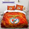 SL Benfica Football Club  Pattern Bedding Quilt Set  Home Decoration  Gift (1 * duvet cover + 2 * pillowcase  without core)