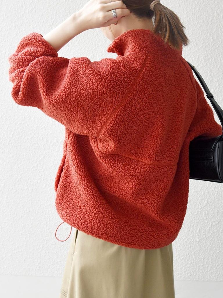 Ships Any Machine Washable Boa Fleece Half-Zip Pullover 724060021 Red One Size