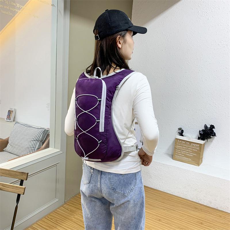 Outdoor Hydration Cycling Backpack - Splash-proof Nylon Double Shoulder Bag with Water Bladder