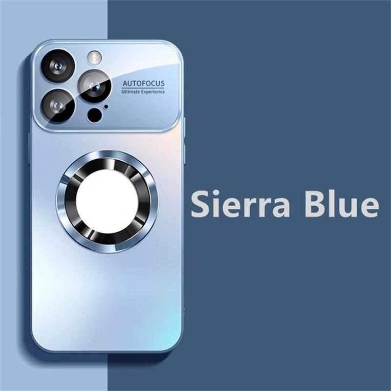 Luxusní Titanium Metallic Color Matte Magnetic Case pro iPhone 16 15 14 13 12 11 Pro Max Plus Case pro Magsafe Wireless Charge