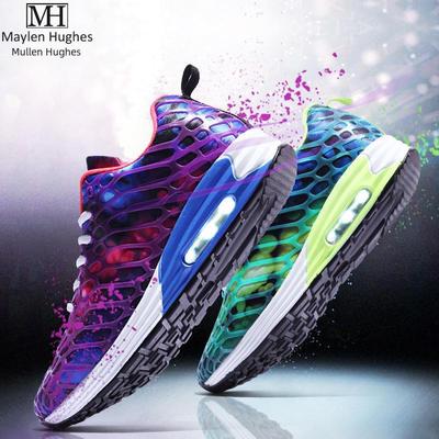 "Sneakers Sportive Traspiranti da Coppia Primavera 2020 - Scarpe Casual in Rete Mimetica con Cuscino d'Aria Stile Coreano per Uomo e Donna"