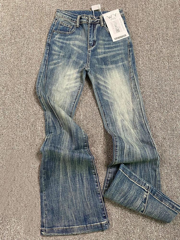 

STREETRICH Women s Blue Jeans Vintage Korean Baggy Cowboy Pants Harajuku Wide Denim Trouser 90s Aesthetic Y2k 2000s Trashy Emo Clothes 4XL синій