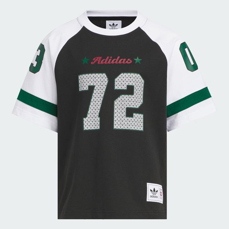 Adidas Originals Casual Sports Suit Comfortable Soft Trendy Loose Short Sleeve Shorts Kids suit Black Dark-Green KC1515