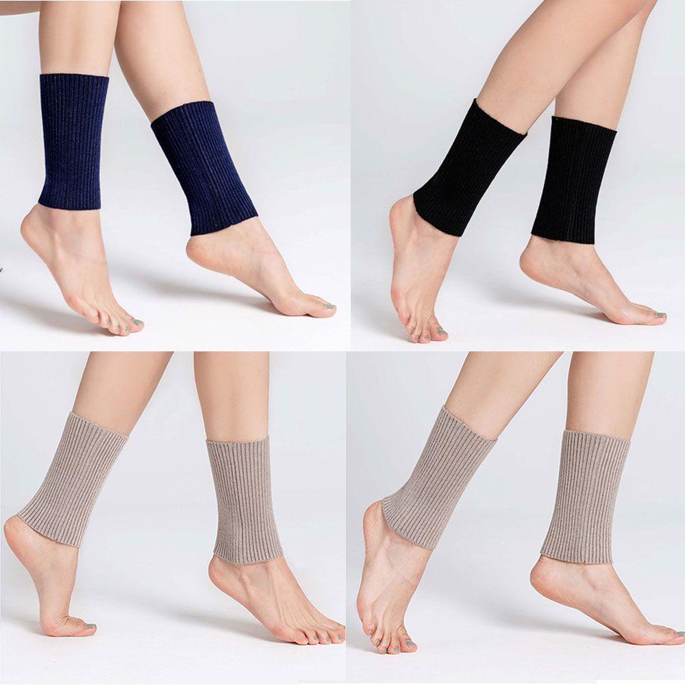 Fashion Solid Color Knitting Winter Ankle Sleeve Outdoor Cold Protection