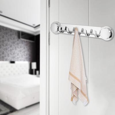 Suction Cup Wall Hanger Rack Plastic Vacuum Sucker Towel Rack Washroom Sundries Holder Storage Hook Bathroom Organizer