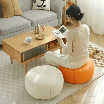 Quadratische/Runde Tatami Sitzmatte Japanischer Stil Hocker Tragbares Bodinkissen Wohnzimmer