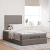 Bed Frame with Mattress - Maison Exclusive - Ottoman - 120x190 Cm - Taupe Fabric