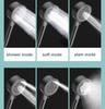 8 Modes High-Pressure Shower Head Fall Resistance Black Handheld Showerhead Water Saving Bathroom Shower Accessories Tool Parts