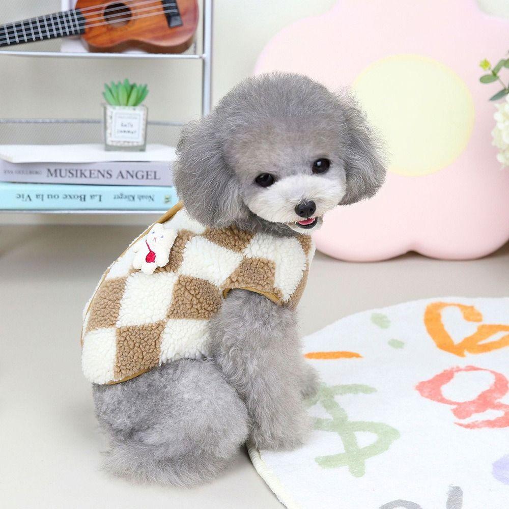 Cute Dog Coat Autumn Winter Pet Clothes Dog Vest Puppy Clothing Warm Sweater