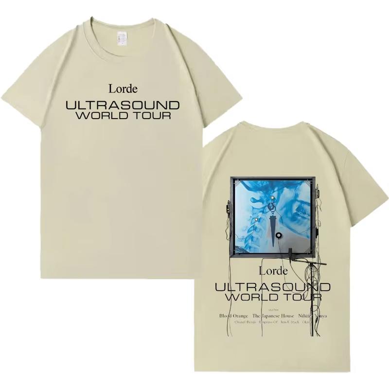 Singer Lorde Gothic Graphic Men Women Aesthetic Tshirt Cotton Harajuku High Quality Cozy  2026 Springsummer Short Sleeve Top