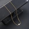 A Strip of Exquisite Fashion Stainless Steel Cross Necklace Suitable for Women's Clavicle Chain Jewerly Accessory Daily Wear
