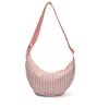 2025 Summer Retro Plaid Dumpling Bag Women's Versatile Shoulder Messenger Bag Casual Commuter Croissant Bag
