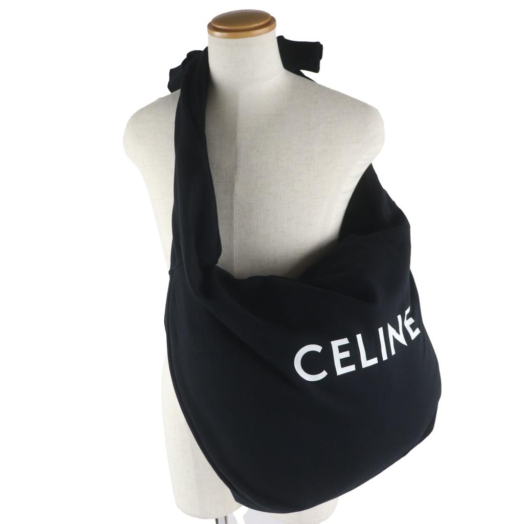 Excellent CELINE Shoulder Bag MEDIUM SWEAT BAG logo print crossbody bag mens Used