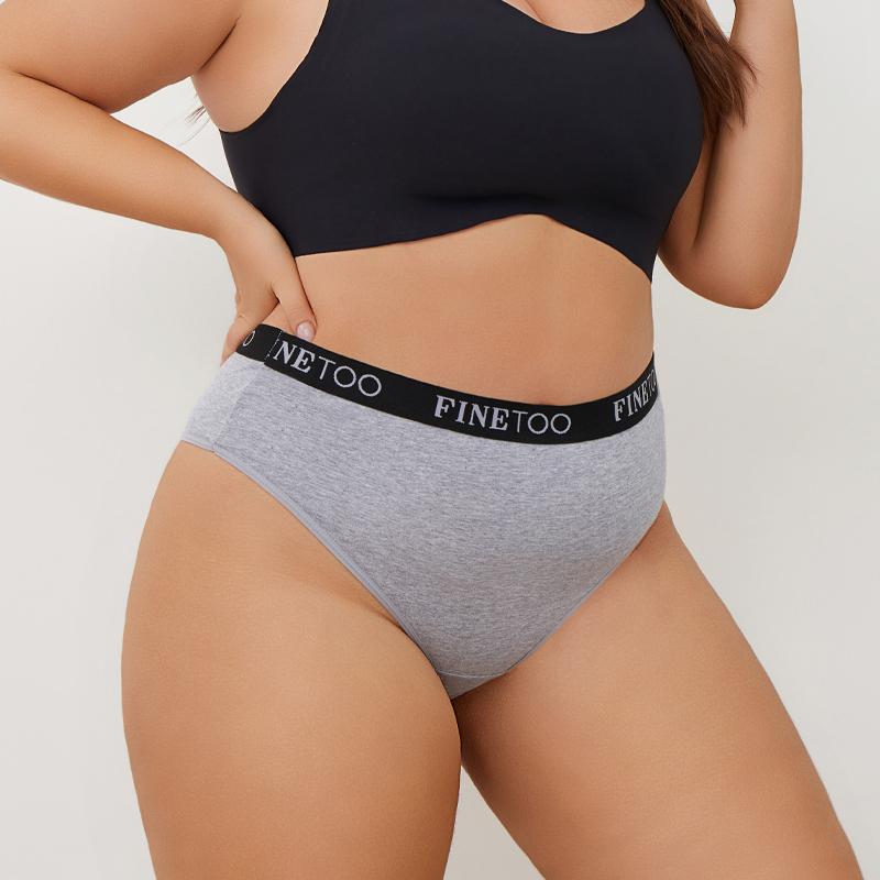 3pcs Plus Size Women Seamless Thongs Cotton High-Waist Comfort Underwear Sexy Elastic Wide Belt Panties Soft Breathable Lingerie