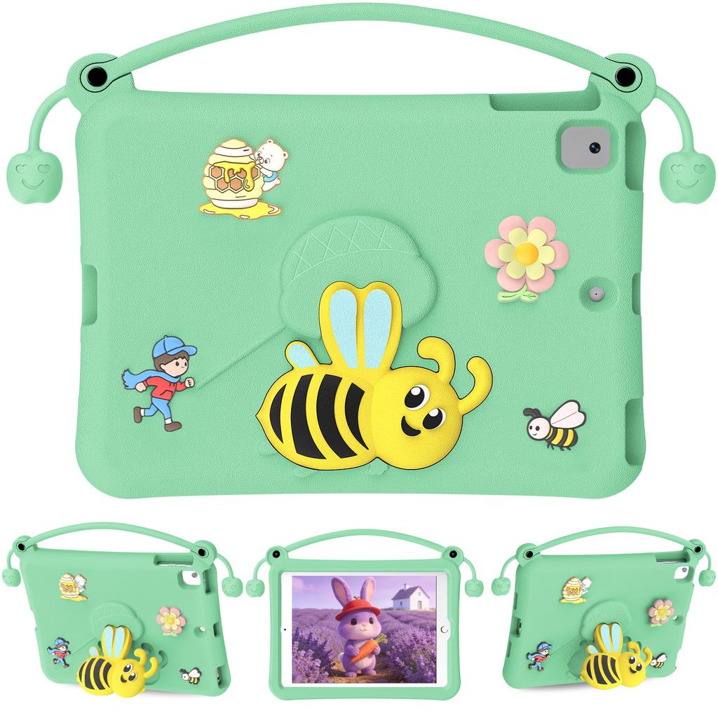 EVA Case For iPad 10.2 (2021) / (2020) / (2019) / Air 10.5 inch (2019) Bee Style Kickstand Tablet Cover with Carry Handle