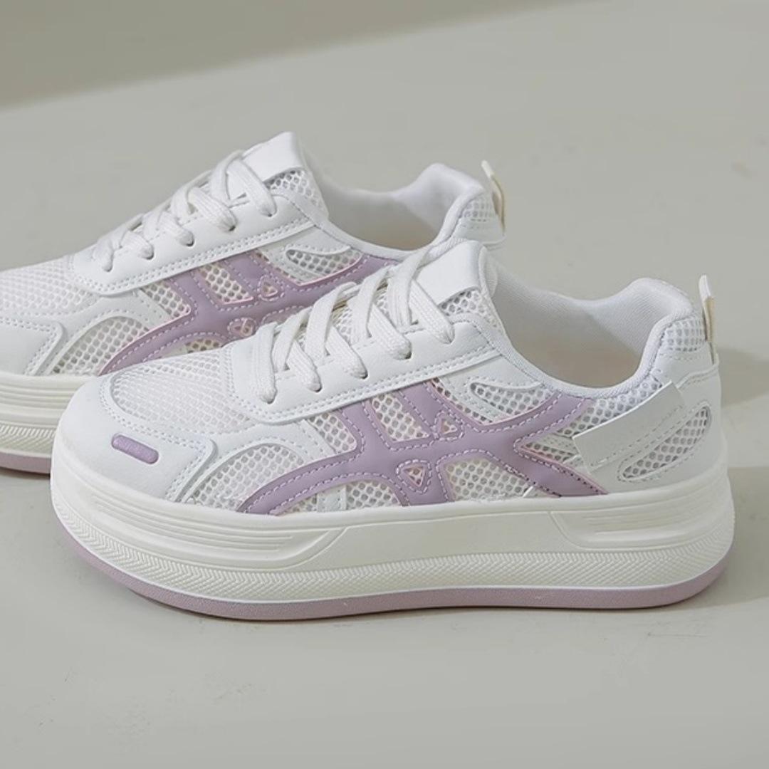 

Thick-soled German training shoes 2025 spring and summer new heightening retro casual versatile soft sole light and comfortable Forrest Gump shoes 40 фиолетовый