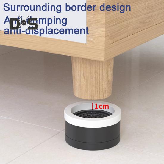 4Pcs Round Furniture Riser Heavy Duty Bed Riser Stackable Anti-slip Table Desk Couch Chair Sofa Cabinet Leg Lift Riser Heightening Foot Pad