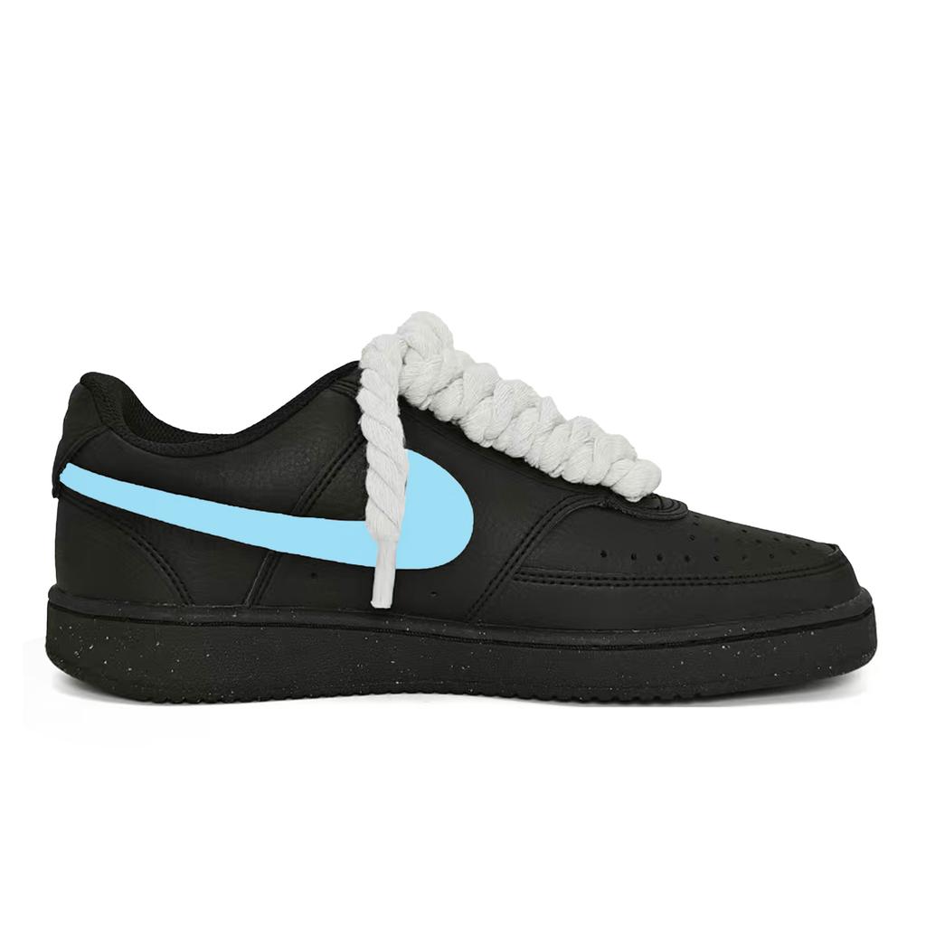Nike Court Vision Low Blue Trace Abrasion Resistant Lightweight Wear resistant And Lightweight Low top Skateboard Shoes DH2987-002(Team275-)