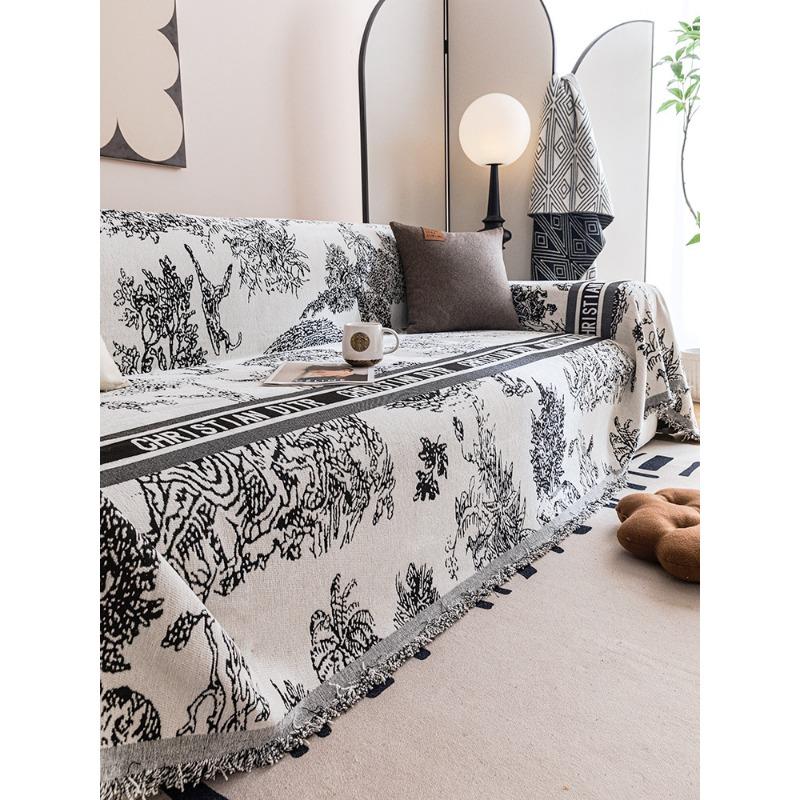 Chenille Sofa Towel Cover Cloth Universal Four Seasons Universal Sofa Cushion Cover Non-Slip Cover Blanket Anti-Scratching