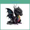 Colorful Magic Black Dragon Acrylic Pendant Cartoon Style Car Interior Decoration