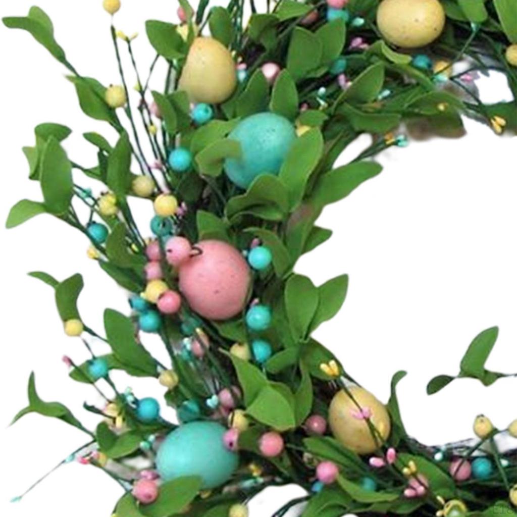 Bliss: Vibrant Easter Egg Wreath for Indoor and Outdoor Festivities
