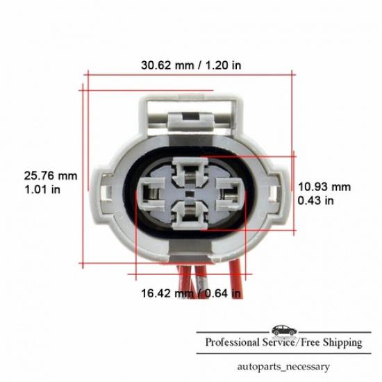 A/C Pressure Sensor Switch Plug Fits Acura Honda Lexus & Toyota Various Vehicles
