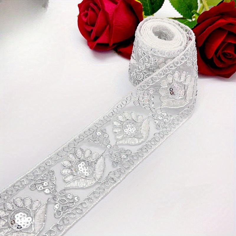 10 Yards Embroidered Lace Trim Ethnic Jacquard Ribbon DIY Clothing Accessories Sewing Craft Wrapping Decoration Material