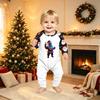 Family Matching Christmas Pajamas Set for Parents and Kids, Long Sleeve Round Neck Sleepwear with Pants